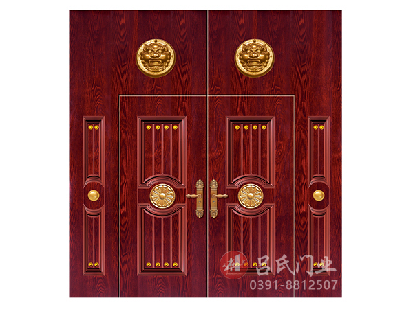 名稱:金色盾牌-型號:鋼板大門