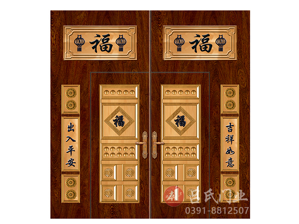 名稱:萬年福-型號:鋼板大門